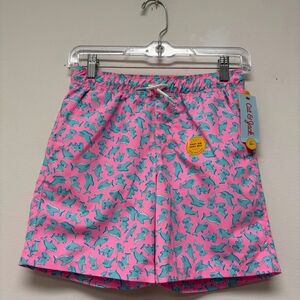 Boys Shark Swim Trunks Size Large #439